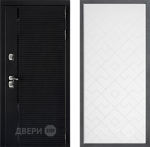 Входная металлическая Дверь Дверной континент ДК-1 ФЛ-Тиффани Белый софт в Волоколамске