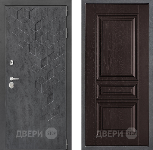 Входная металлическая Дверь Дверной континент ДК-3/713 ФЛ-243 Дуб шоколадный в Волоколамске