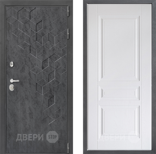 Входная металлическая Дверь Дверной континент ДК-3/713 ФЛ-243 Альберо Браш серебро в Волоколамске