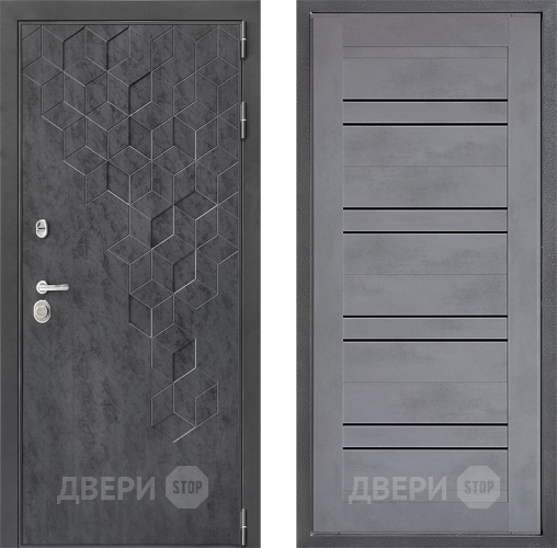 Входная металлическая Дверь Дверной континент ДК-3/713 ФЛ-49 Бетон серый в Волоколамске