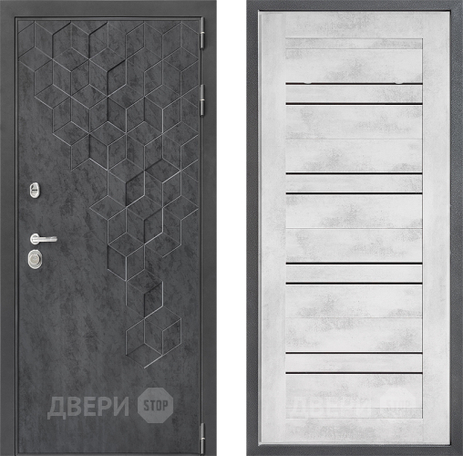 Дверь Дверной континент ДК-3/713 ФЛ-49 Бетон снежный в Волоколамске