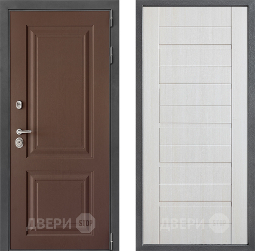 Входная металлическая Дверь Дверной континент ДК-3/729 ФЛ-70 Лиственница белая в Волоколамске