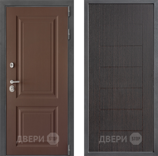 Входная металлическая Дверь Дверной континент ДК-3/729 ФЛ-Лайн Венге в Волоколамске