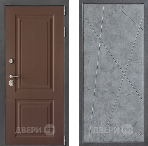 Входная металлическая Дверь Дверной континент ДК-3/729 ФЛ-655 Бетон серый в Волоколамске
