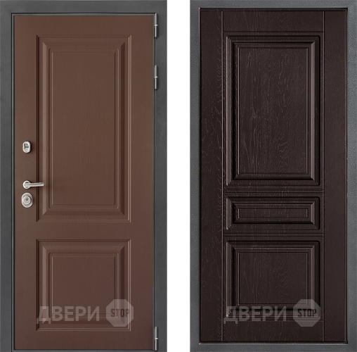 Входная металлическая Дверь Дверной континент ДК-3/729 ФЛ-243 Дуб шоколадный в Волоколамске
