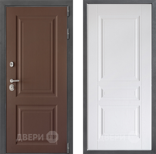 Входная металлическая Дверь Дверной континент ДК-3/729 ФЛ-243 Альберо Браш серебро в Волоколамске
