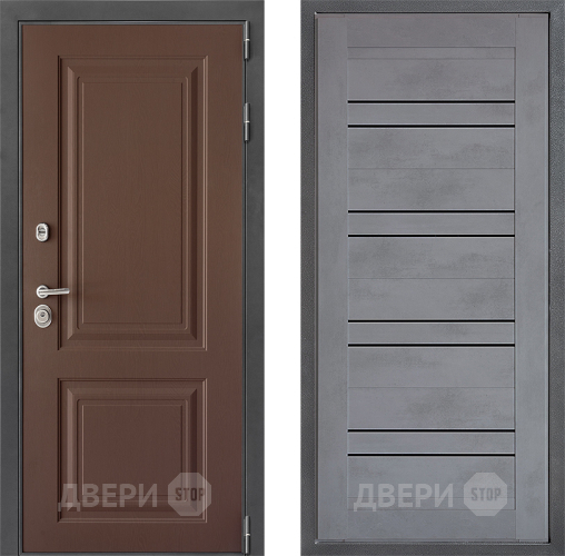 Дверь Дверной континент ДК-3/729 ФЛ-49 Бетон серый в Волоколамске