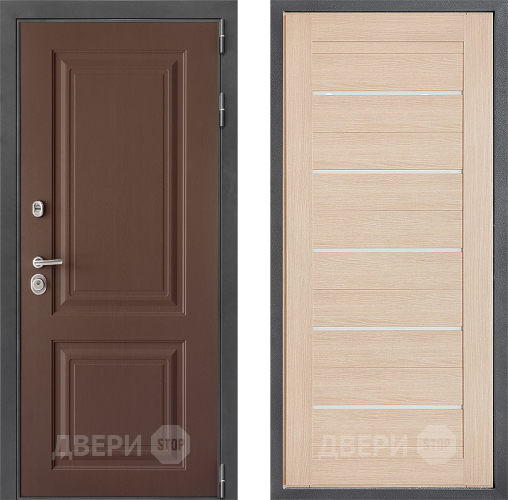 Входная металлическая Дверь Дверной континент ДК-3/729 ФЛ-46 Капучино в Волоколамске