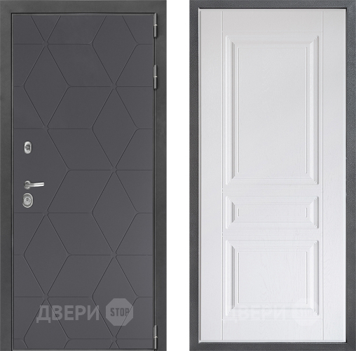 Дверь Дверной континент ДК-3/744 ФЛ-243 Альберо Браш серебро в Волоколамске