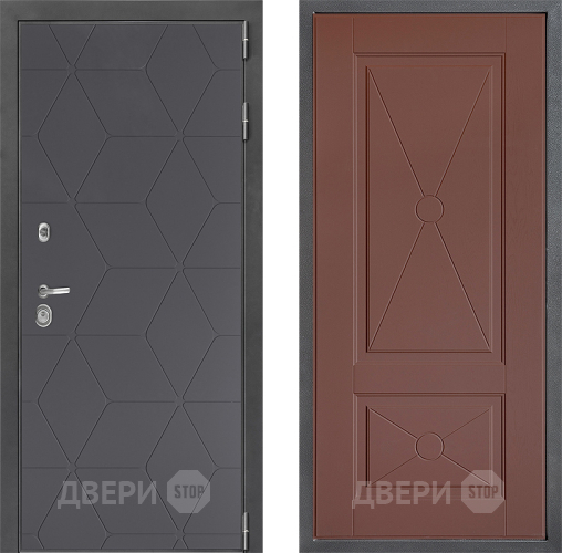 Входная металлическая Дверь Дверной континент ДК-3/744 ФЛ-617 Ясень шоколадный в Волоколамске