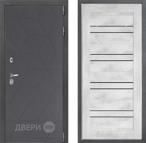 Дверь Дверной континент ДК-3/744 ФЛ-49 Бетон снежный в Волоколамске