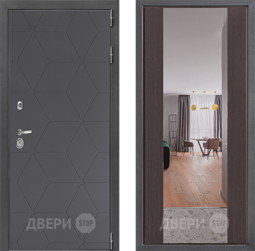Дверь Дверной континент ДК-3/744 ФЛЗ-1 Зеркало Венге в Волоколамске