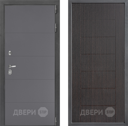 Входная металлическая Дверь Дверной континент ДК-3/649 ФЛ-Лайн Венге в Волоколамске