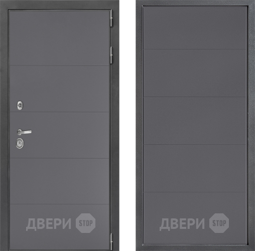 Входная металлическая Дверь Дверной континент ДК-3/649 ФЛ-649 Графит софт в Волоколамске
