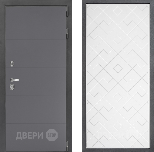 Дверь Дверной континент ДК-3/649 ФЛ-Тиффани Белый софт в Волоколамске