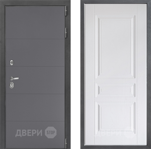Входная металлическая Дверь Дверной континент ДК-3/649 ФЛ-243 Альберо Браш серебро в Волоколамске