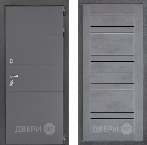 Входная металлическая Дверь Дверной континент ДК-3/649 ФЛ-49 Бетон серый в Волоколамске