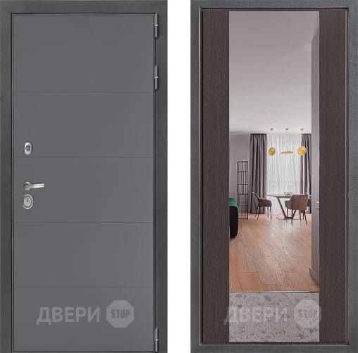 Дверь Дверной континент ДК-3/649 ФЛЗ-1 Зеркало Венге в Волоколамске