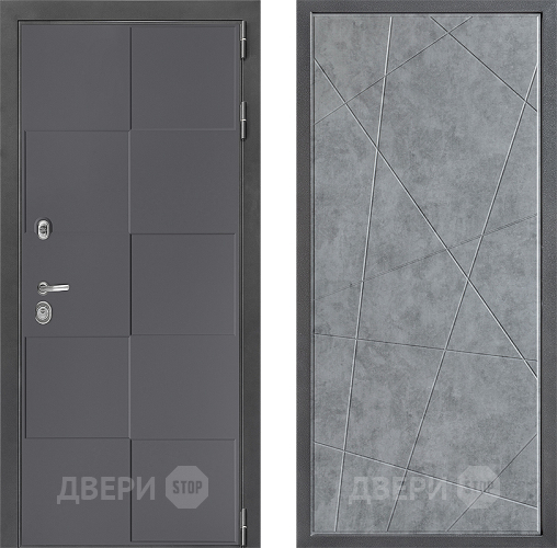 Входная металлическая Дверь Дверной континент ДК-3/606 ФЛ-655 Бетон серый в Волоколамске