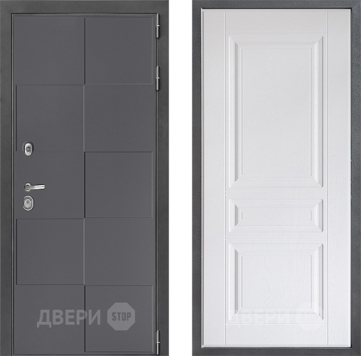 Входная металлическая Дверь Дверной континент ДК-3/606 ФЛ-243 Альберо Браш серебро в Волоколамске