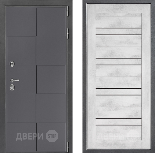 Дверь Дверной континент ДК-3/606 ФЛ-49 Бетон снежный в Волоколамске