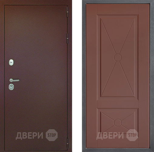 Дверь Дверной континент Рубикон Медь Дизайн ФЛ-617 Ясень шоколадный в Волоколамске