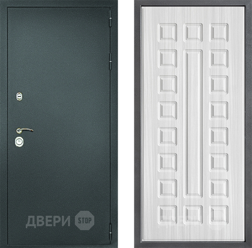 Дверь Дверной континент Рубикон Серебро Дизайн ФЛ-183 Сандал белый в Волоколамске