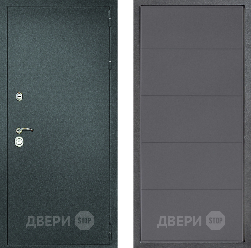 Дверь Дверной континент Рубикон Серебро Дизайн ФЛ-649 Графит софт в Волоколамске