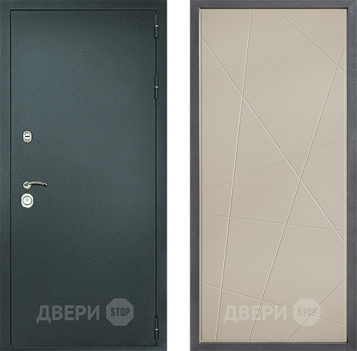 Входная металлическая Дверь Дверной континент Рубикон Серебро Дизайн ФЛ-655 Капучино в Волоколамске