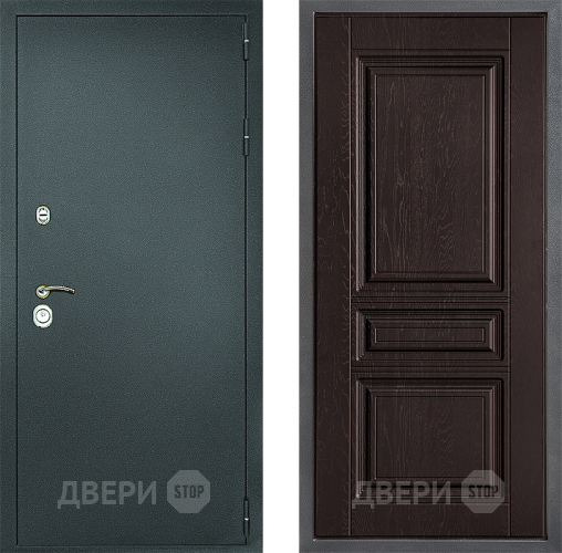 Дверь Дверной континент Рубикон Серебро Дизайн ФЛ-243 Дуб шоколадный в Волоколамске