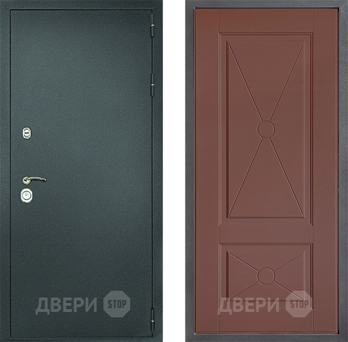 Дверь Дверной континент Рубикон Серебро Дизайн ФЛ-617 Ясень шоколадный в Волоколамске