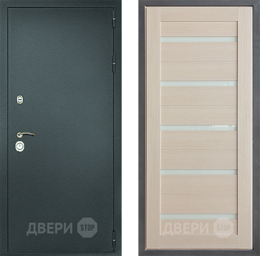 Дверь Дверной континент Рубикон Серебро Дизайн ФЛ-47 Капучино в Волоколамске