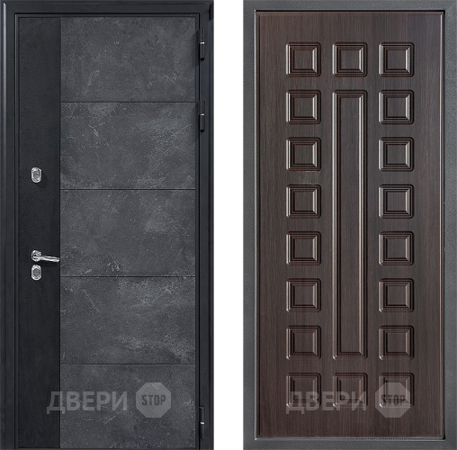 Входная металлическая Дверь Дверной континент ДК-15 Бетон ТЕРМО ФЛ-183 Венге в Волоколамске
