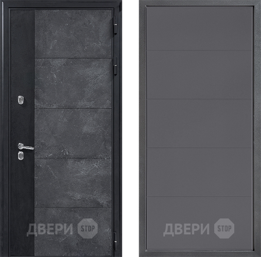 Входная металлическая Дверь Дверной континент ДК-15 Бетон ТЕРМО ФЛ-649 Графит софт в Волоколамске
