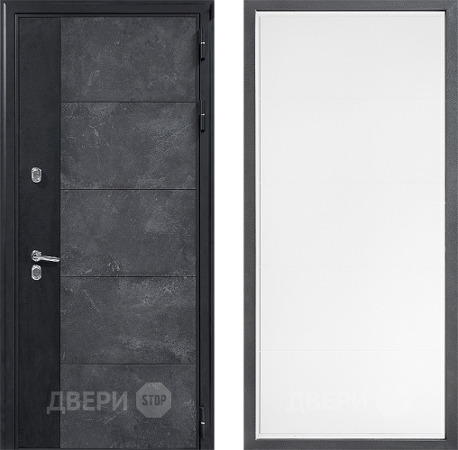 Дверь Дверной континент ДК-15 Бетон ТЕРМО ФЛ-649 Белый софт в Волоколамске