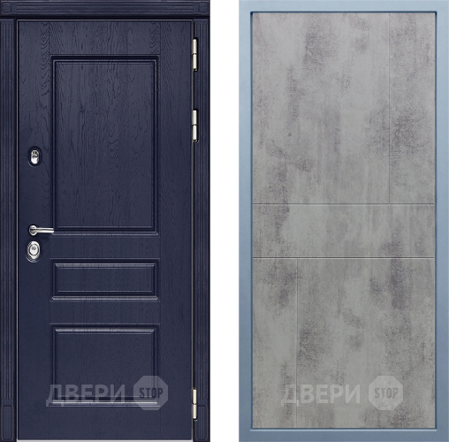 Входная металлическая Дверь Дива МД-45 М-1 Бетон темный в Волоколамске
