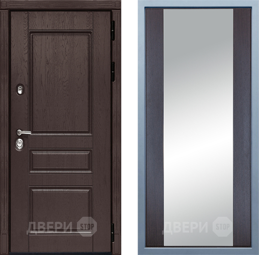 Входная металлическая Дверь Дива МД-90 Д-15 Зеркало Венге в Волоколамске