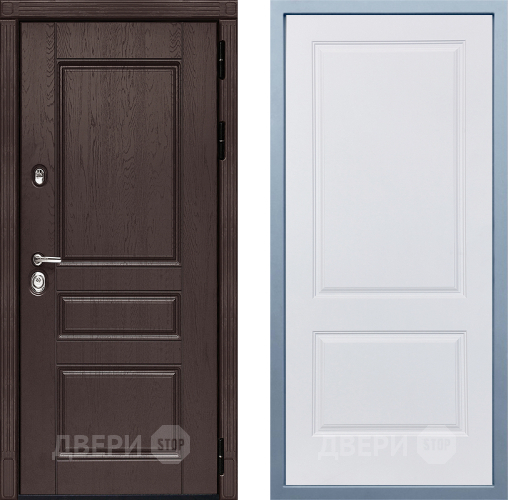 Входная металлическая Дверь Дива МД-90 Д-7 Белый в Волоколамске