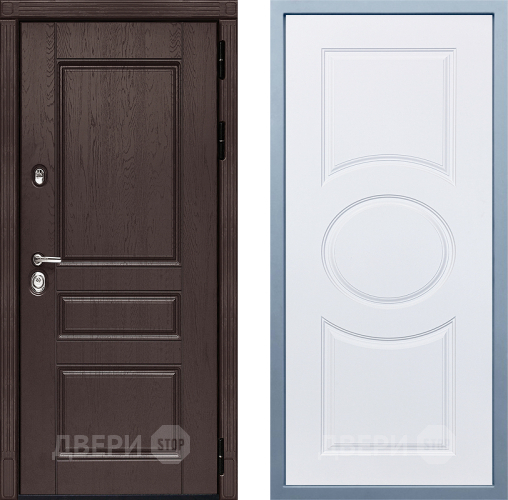 Входная металлическая Дверь Дива МД-90 М-30 Белый в Волоколамске