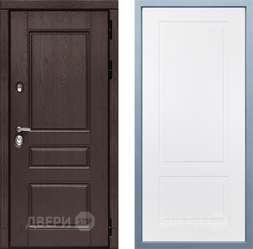 Входная металлическая Дверь Дива МД-90 Н-7 Белый в Волоколамске