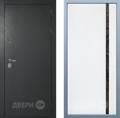 Входная металлическая Дверь Дива МД-40 Титан МХ-46 Белый матовый в Волоколамске