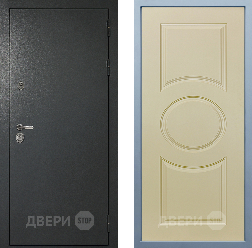 Входная металлическая Дверь Дива МД-40 Титан Д-8 Шампань в Волоколамске