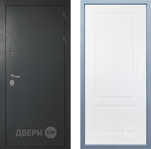 Входная металлическая Дверь Дива МД-40 Титан Н-7 Белый в Волоколамске