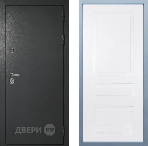 Входная металлическая Дверь Дива МД-40 Титан Н-13 Белый в Волоколамске