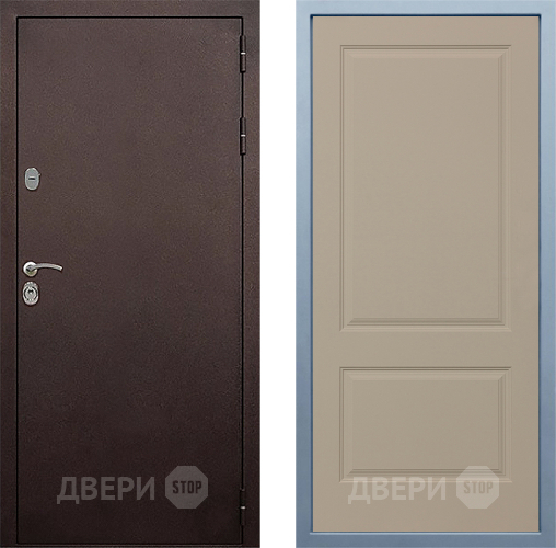 Входная металлическая Дверь Дива МД-40 Медь Д-7 Шампань в Волоколамске