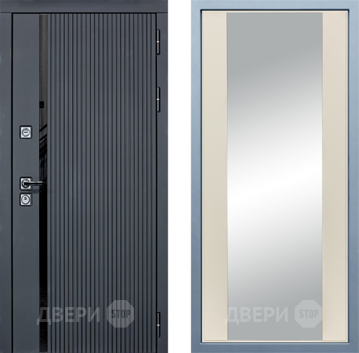 Входная металлическая Дверь Дива МХ-46 STR Д-15 Зеркало Шампань в Волоколамске