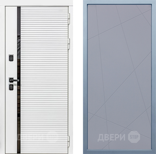 Входная металлическая Дверь Дива МХ-45 Белая STR Д-11 Силк Маус в Волоколамске