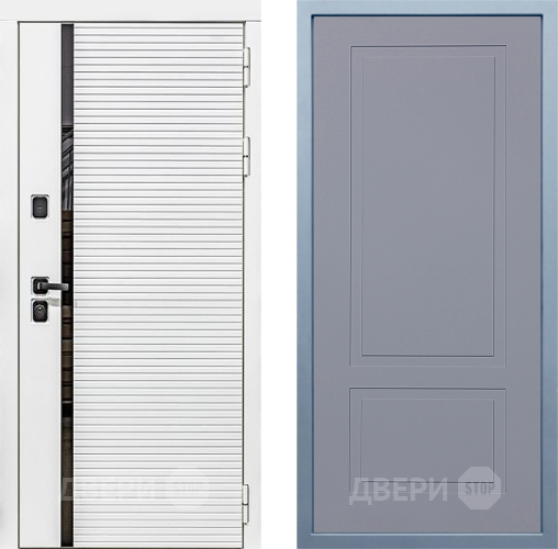 Входная металлическая Дверь Дива МХ-45 Белая STR Н-7 Силк Маус в Волоколамске