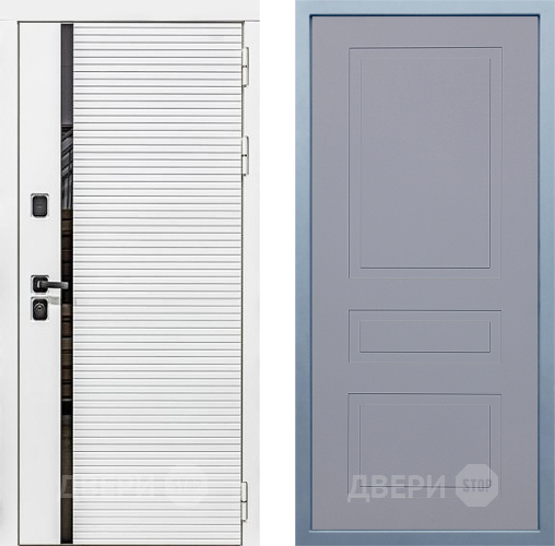 Дверь Дива МХ-45 Белая STR Н-13 Силк Маус в Волоколамске