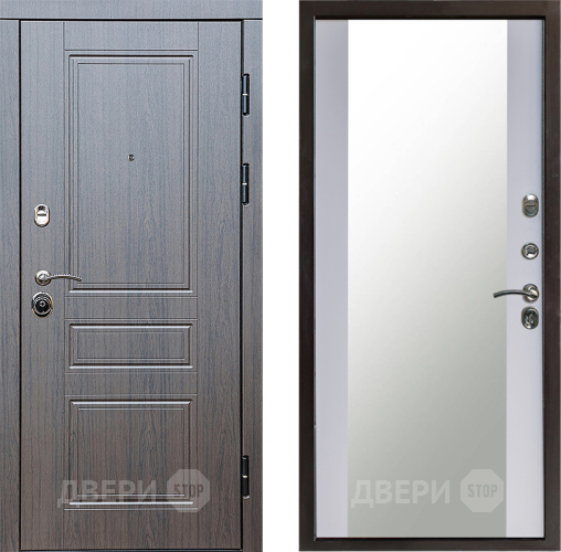 Дверь Престиж Классика Венге Зеркало Белый софт в Волоколамске